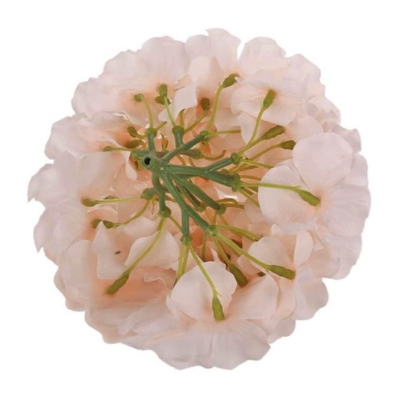 10 piece | Blush Pink Silk Hydrangea Flower with Stems Wedding Home Bouquet - Picture 3 of 5